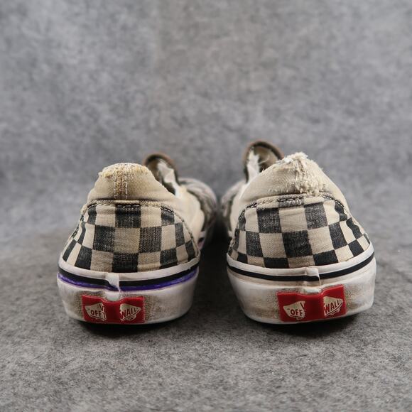 Vans Shoes Womens 9 Casual Sneaker Classic Slip On Skate Canvas Checkerboard - Picture 5 of 12